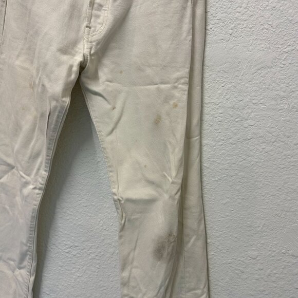 Vintage 90s Levi’s 501 Faded Off Distressed White Denim Jeans Size 30x32 - Picture 5 of 5